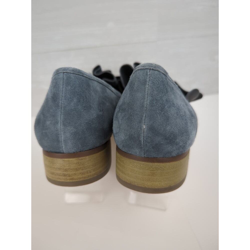 Poor La Victoire Tenley Blue Gray Suede Loafers 9.5 UK 40 - Picture 5 of 8